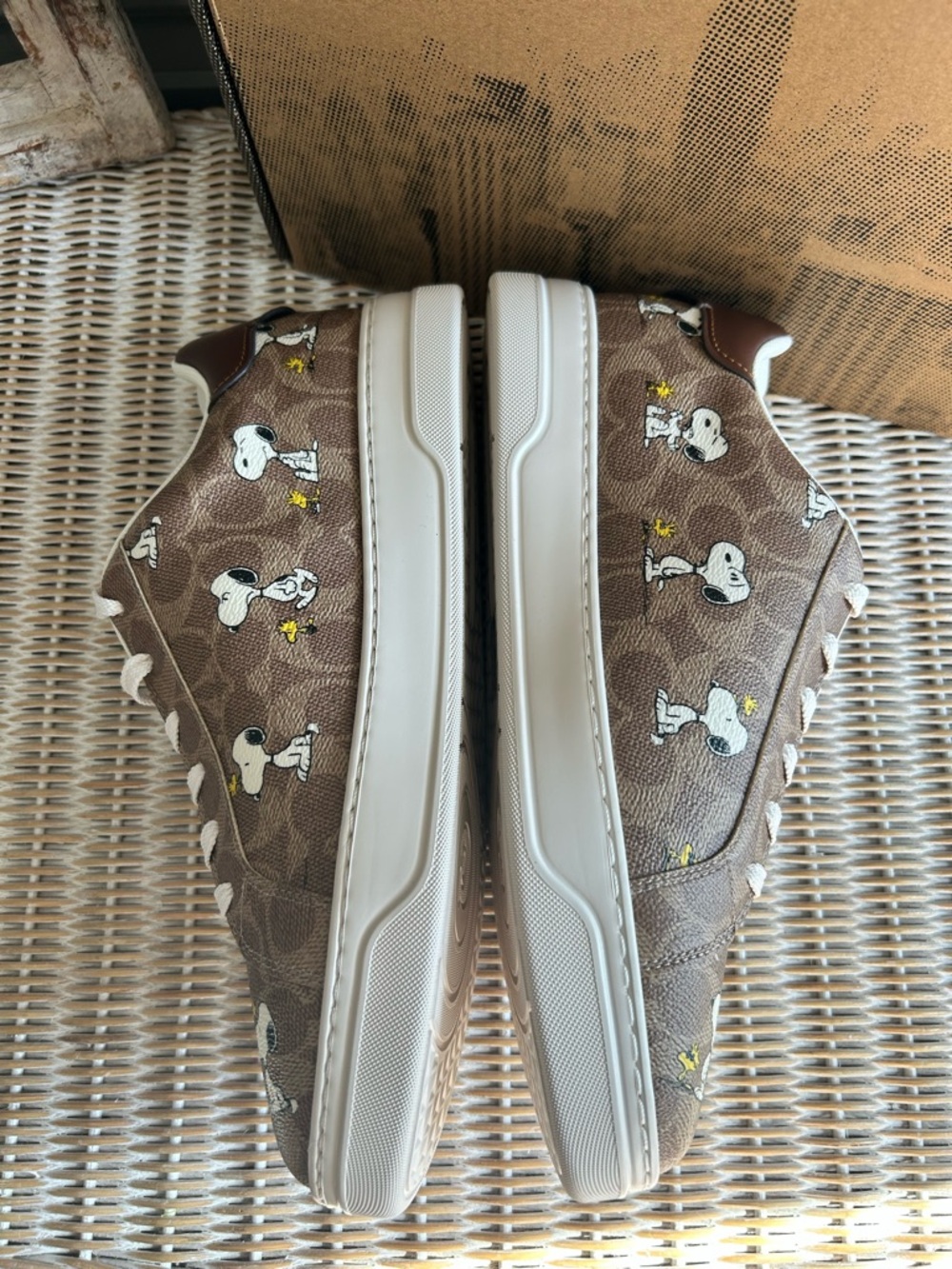 Coach x Peanuts High Line Sneaker – Signature Canvas Snoopy Print Men’s 11.5 - Picture 6 of 13